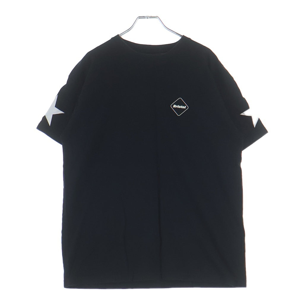 F.C.R.B./F.C.Real Bristol/FCRB(エフシーアールビー/エフシーレアルブリストル) 14AW NUMBERING TEE フロントロゴ ナンバリング クルーネック 半袖Tシャツ カットソー ブラック FCRB-145002