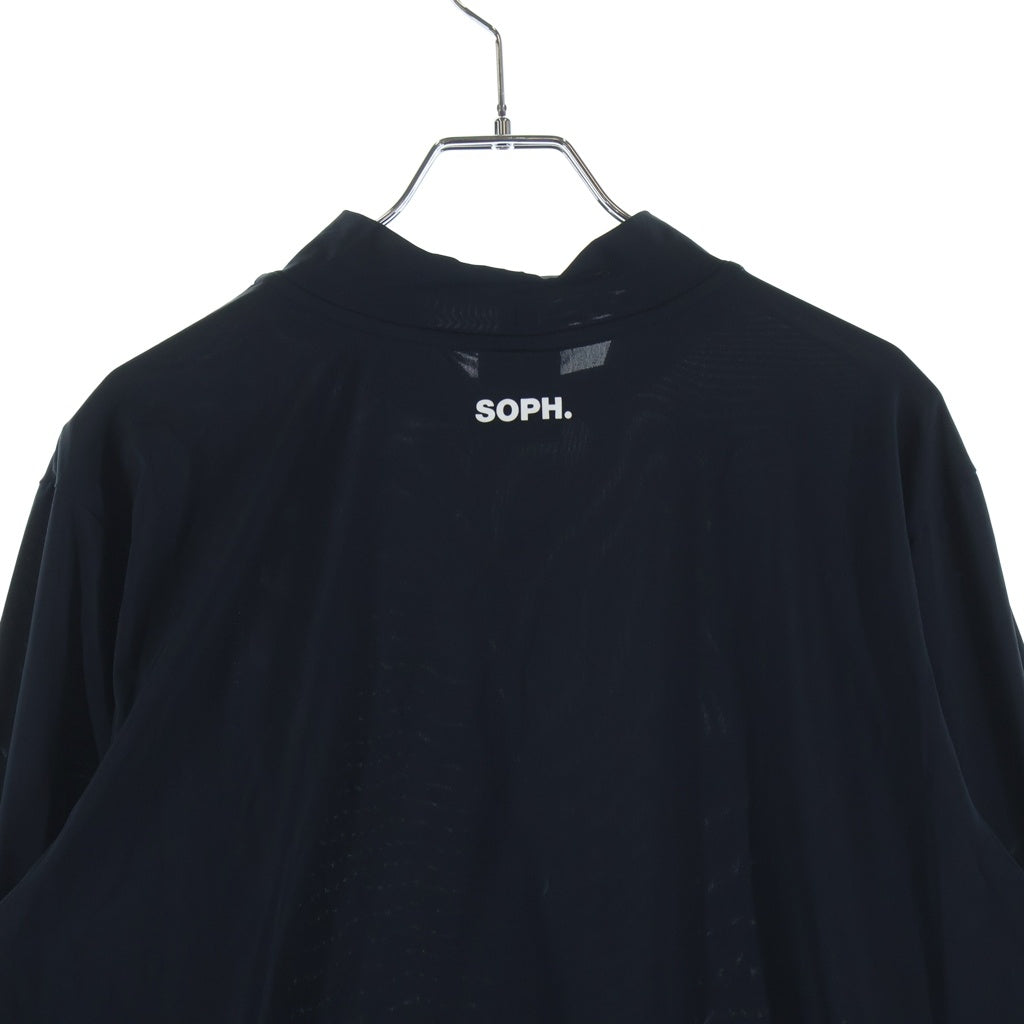 F.C.R.B.(エフシーアールビー) 23SS COOL TOUCH L/S MOCKNECK TOP クールタッチ モックネック トップ アームロゴ入り 長袖Tシャツ FCRB-230047
