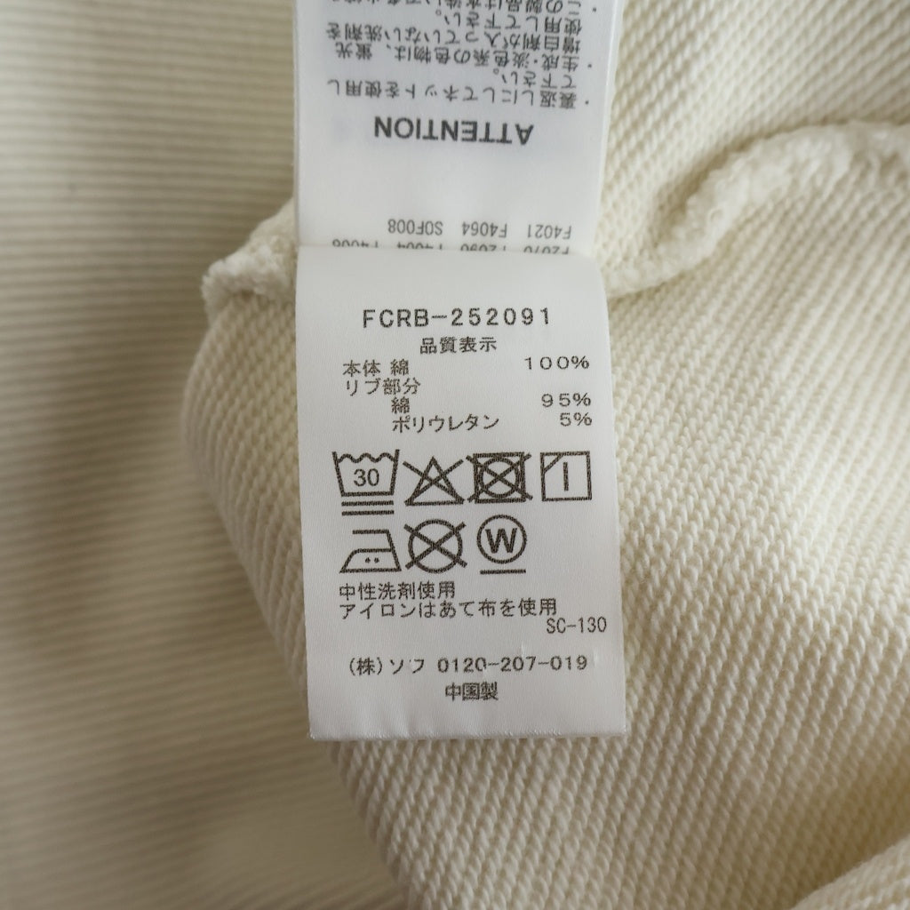 F.C.R.B./F.C.Real Bristol/FCRB(エフシーアールビー/エフシーレアルブリストル) BIG LOGO BAGGY SWEAT HOODIE ビックロゴ バギー スウェット フーディーパーカー ホワイト FCRB-252091