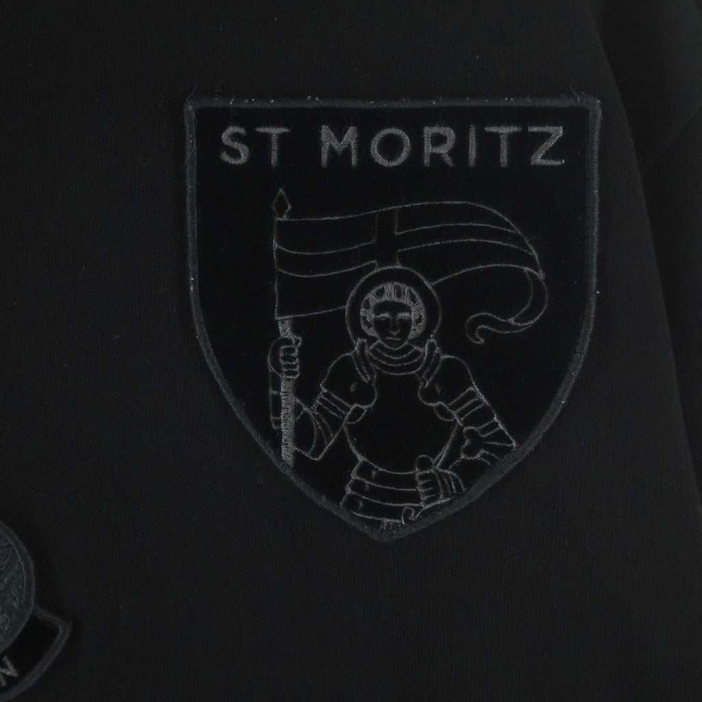 MONCLER(モンクレール) 22AW マルチロゴワッペン クルーネック スウェットトレーナー ブラック H20918G00002809KR