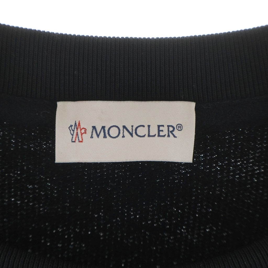 MONCLER(モンクレール) 22AW マルチロゴワッペン クルーネック スウェットトレーナー ブラック H20918G00002809KR