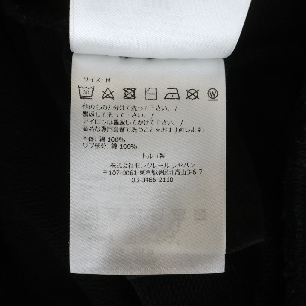 MONCLER(モンクレール) 22AW マルチロゴワッペン クルーネック スウェットトレーナー ブラック H20918G00002809KR