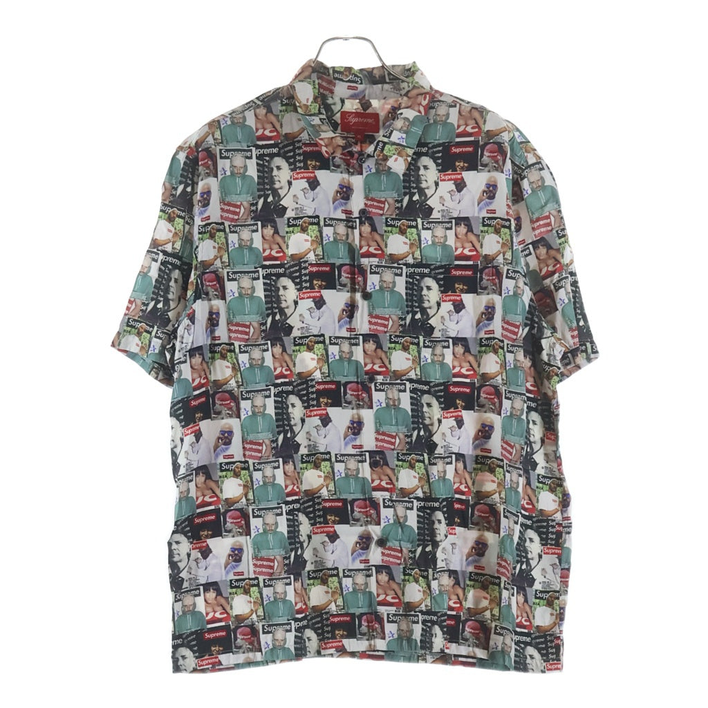 SUPREME(シュプリーム) 23SS Magazin S/S Shirt マガジン 総柄 半袖レーヨンシャツ マルチ