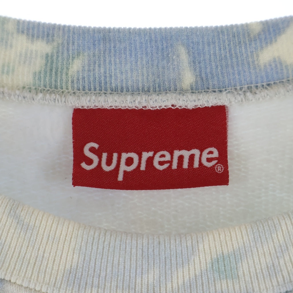 SUPREME(シュプリーム) 21SS Small Box Crewneck Shirt Watercolor Floral スモールボックスロゴ クルーネックスウェットトレーナー マルチ