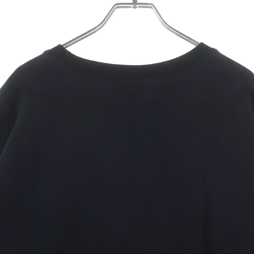 SUPREME(シュプリーム) 17SS Vertical Logo Panel Crewnwck Sweatshirt バーティカル ロゴパネル クルーネック スウェット トレーナー ブラック