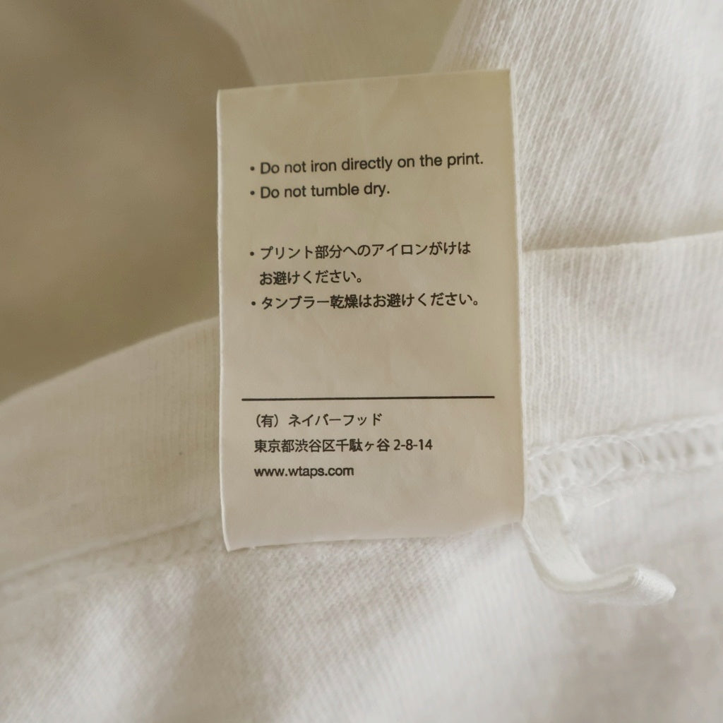 WTAPS(ダブルタップス) URBAN TERRITORY フロントプリント半袖Tシャツ カットソー ホワイト