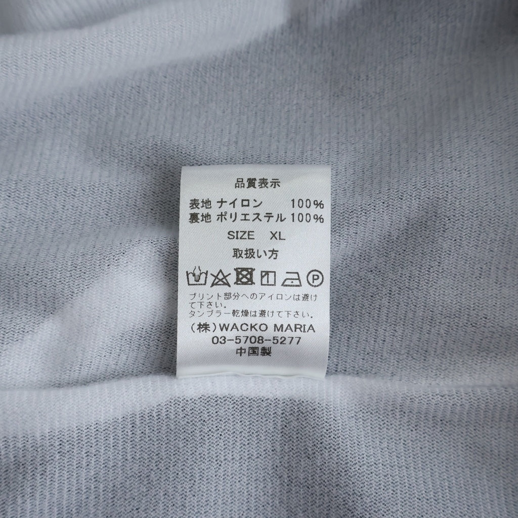 WACKO MARIA(ワコマリア) 24SS Nylon Coach Jacket バックロゴプリント ナイロンコーチジャケット ブラック