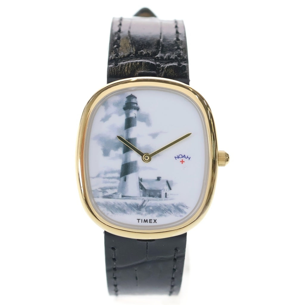 NOAH(ノア) ×Timex Lighthouse Watch タイメックス クォーツムーブメント 腕時計 ゴールド/ブラック 25-090-122-0010-3-0 レディース