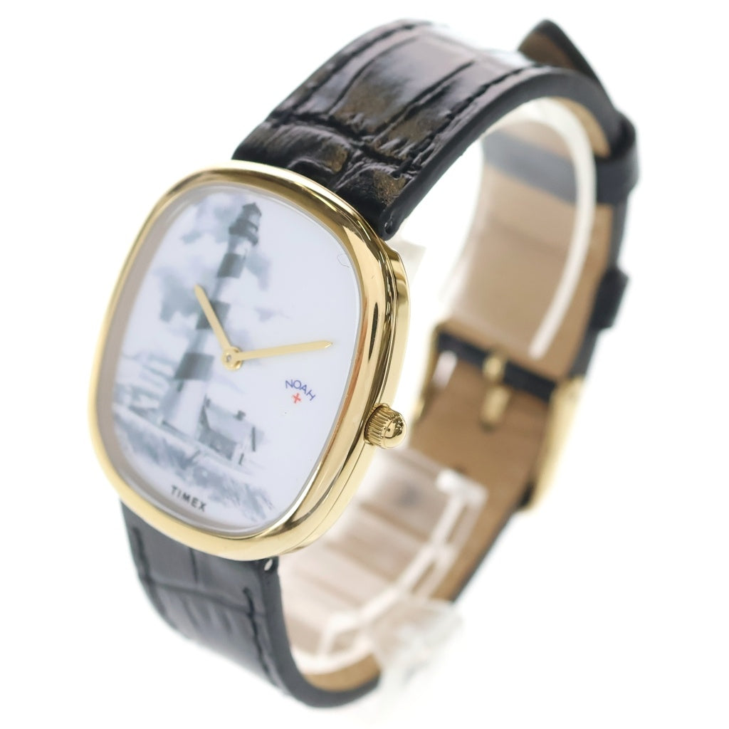 NOAH(ノア) ×Timex Lighthouse Watch タイメックス クォーツムーブメント 腕時計 ゴールド/ブラック 25-090-122-0010-3-0 レディース