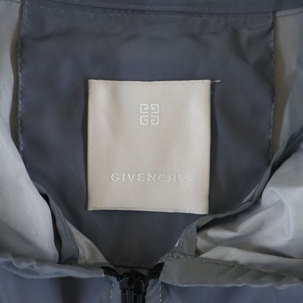 GIVENCHY(ジバンシィ) Reflective Hooded Windbreaker リフレクティブ ウインドブレーカー ジップアップ ナイロンジャケット ブルー BM016R15D8