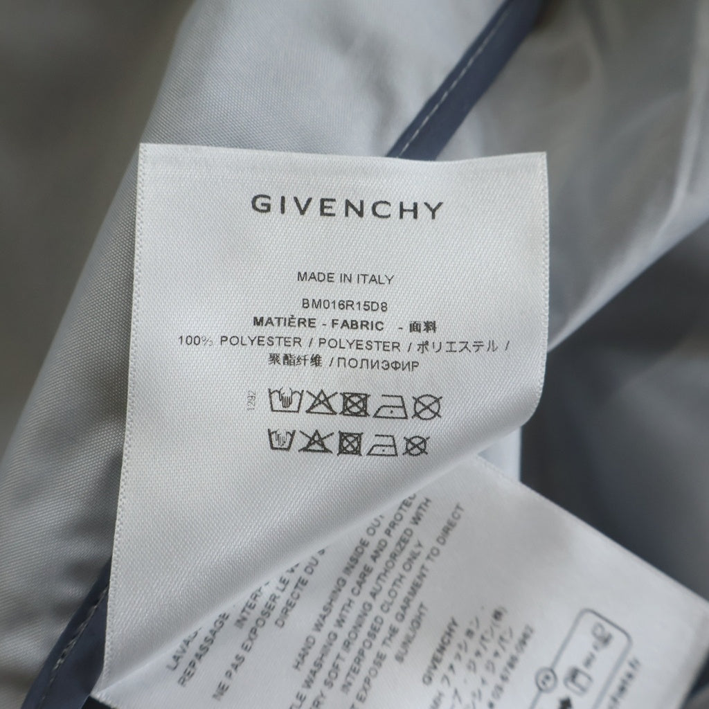 GIVENCHY(ジバンシィ) Reflective Hooded Windbreaker リフレクティブ ウインドブレーカー ジップアップ ナイロンジャケット ブルー BM016R15D8