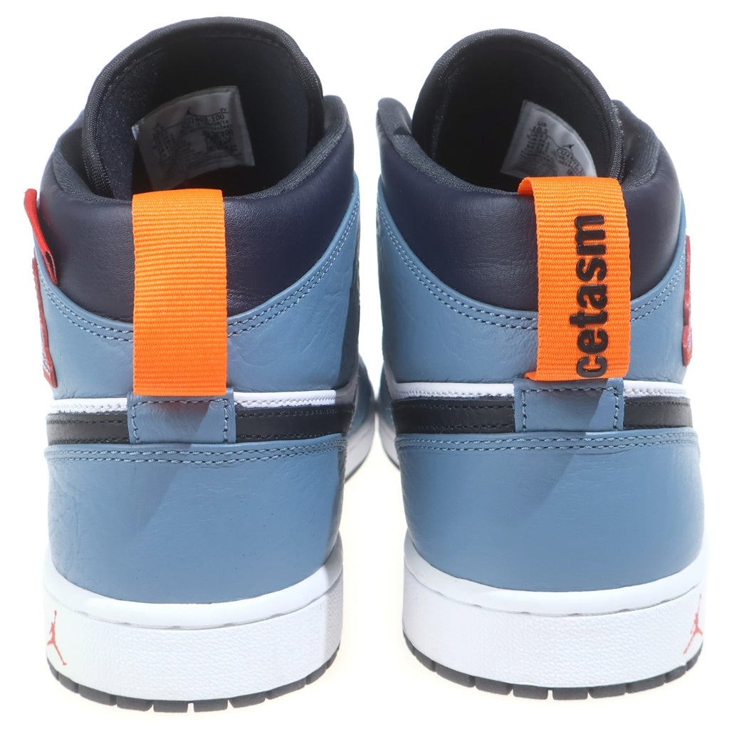 NIKE(ナイキ) ×FACETASM AIR JORDAN 1 MID CU2802-100 ファセッタズム エアジョーダン1 ミッドカットスニーカー シューズ ホワイト/ブルー US10.5/28.5cm