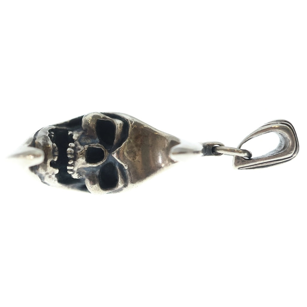 CRAZY PIG(クレイジーピッグ) Skull in The Moon スカルインザムーン ペンダントトップ シルバー