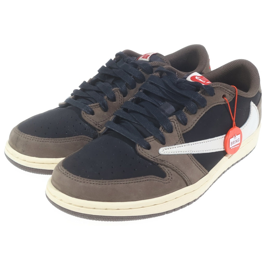 NIKE(ナイキ) ×TRAVIS SCOTT AIR JORDAN 1 LOW OG SP-T トラヴィススコット エアジョーダン ローカットスニーカー ブラウン/ブラック US9/27cm CQ4277-001