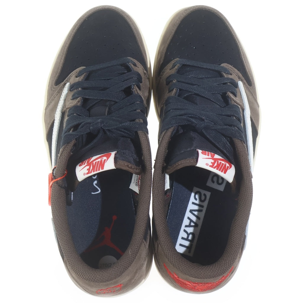 NIKE(ナイキ) ×TRAVIS SCOTT AIR JORDAN 1 LOW OG SP-T トラヴィススコット エアジョーダン ローカットスニーカー ブラウン/ブラック US9/27cm CQ4277-001
