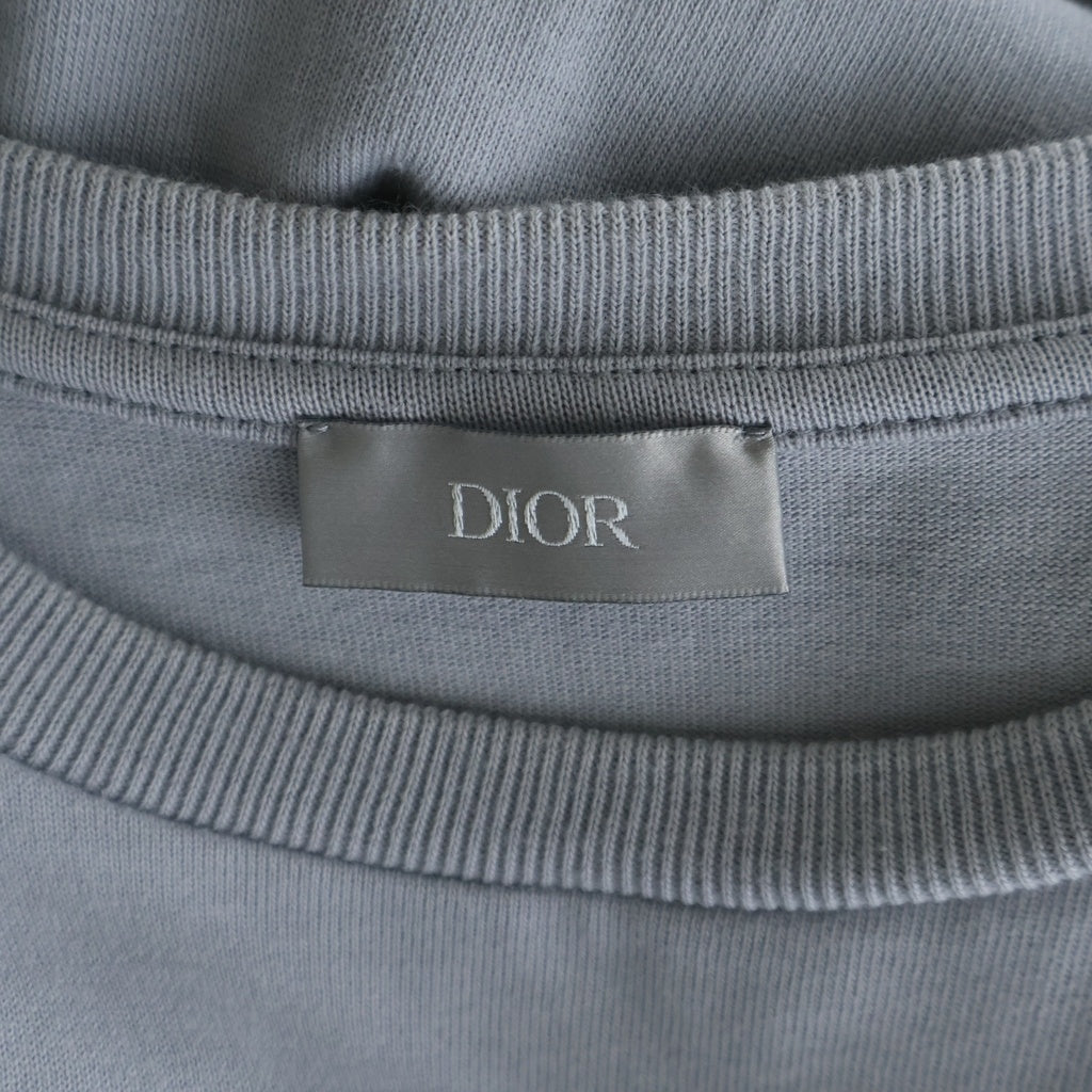 DIOR(ディオール) 20SS ×Daniel Arsham ダニエルアーシャム ロゴプリント 半袖Tシャツ カットソー グレー 023J615B0554