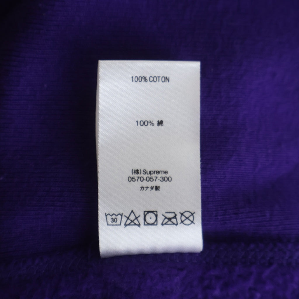 SUPREME(シュプリーム) 20AW Cross box logo Hooded Sweat Shirts クロスボックスロゴ フーデッド シャツ プルオーバーパーカー パープル