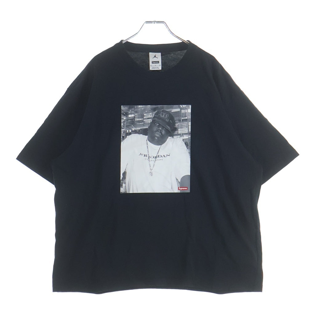 SUPREME(シュプリーム) 24AW Jordan Biggie S/S Top ジョーダン ビギー クルーネック 半袖Tシャツ カットソー ブラック HJ8385-010