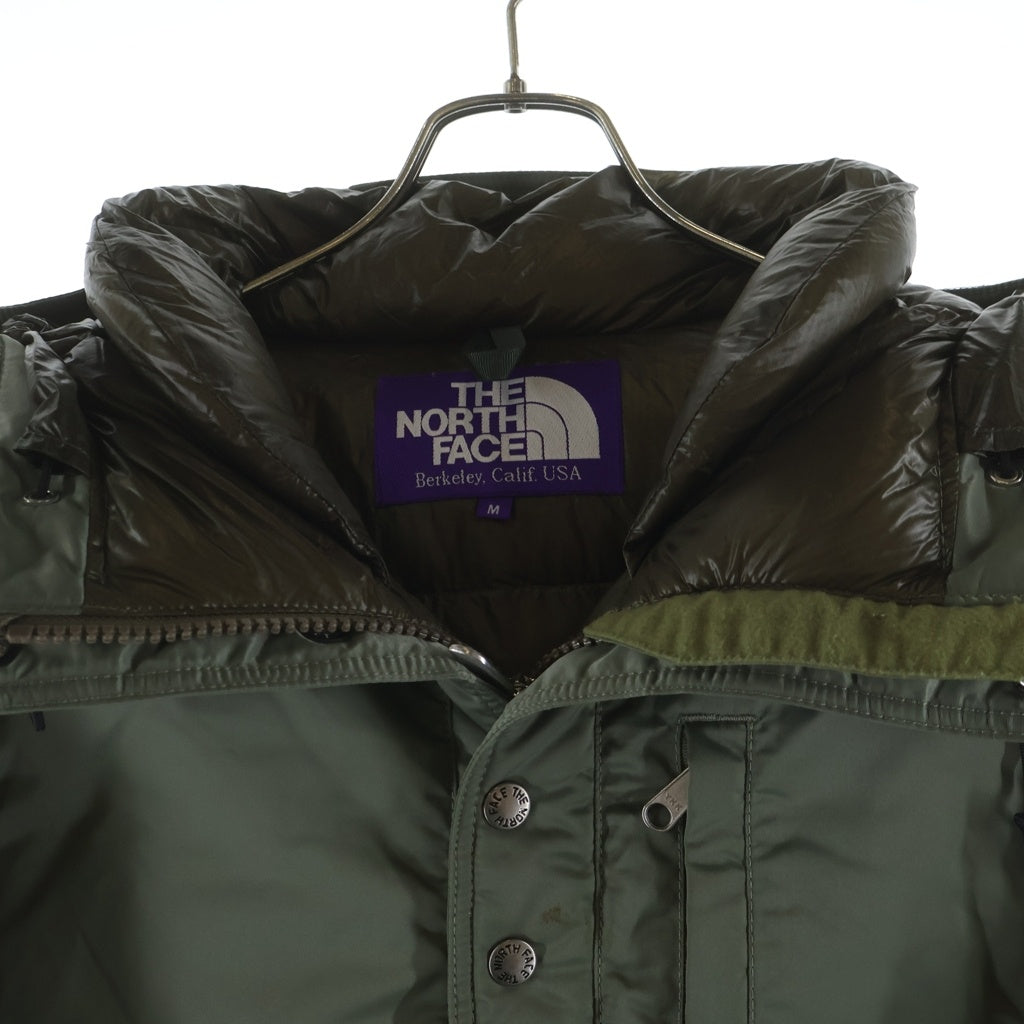 THE NORTH FACE PURPLE LABEL(ノースフェイスパープルレーベル) MOUNTAIN SHORT DOWN PARKA フード付き ナイロン マウンテン ダウンジャケット カーキ ND2768N