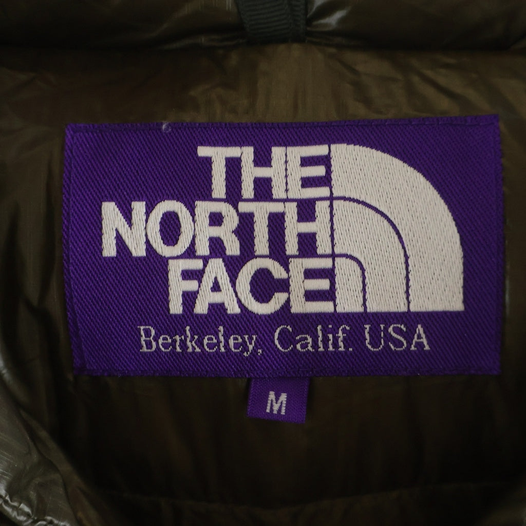 THE NORTH FACE PURPLE LABEL(ノースフェイスパープルレーベル) MOUNTAIN SHORT DOWN PARKA フード付き ナイロン マウンテン ダウンジャケット カーキ ND2768N