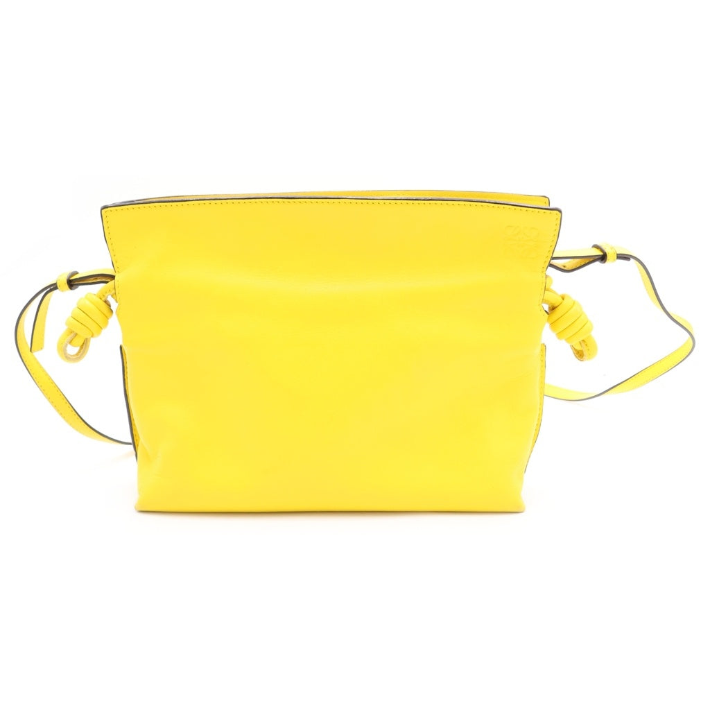 LOEWE(ロエベ) Mini Flamenco Clutch In Nappa フラメンコ ミニ ナパ カーフスキン ショルダーバッグ イエロー A411FC2X17 レディース