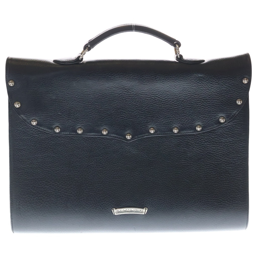 CHROME HEARTS(クロムハーツ) BRIEFCASE ガンスリンガー レザー ブリーフケース ビジネス ハンドバッグ ブラック