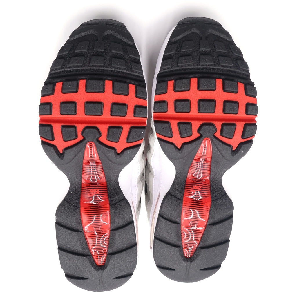 NIKE(ナイキ) AIR MAX 95 BIG BUBBLE PREMIUM エア マックス 95 ビッグバブル プレミアム ローカットスニーカー レディース ホワイト/レッド US6.5/24.5cm IB7862-100
