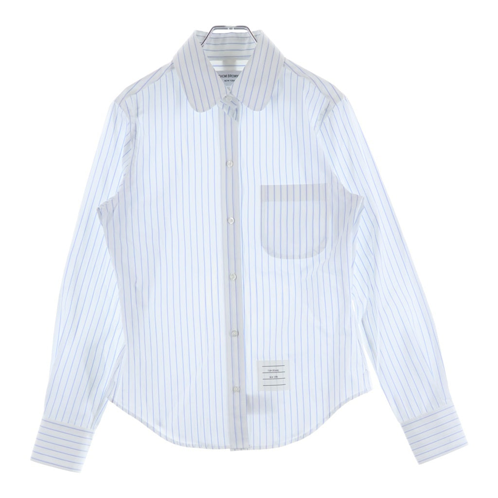 THOM BROWNE(トムブラウン) CLASSIC LONG SLEEVE ROUND COLLAR SHIRT 