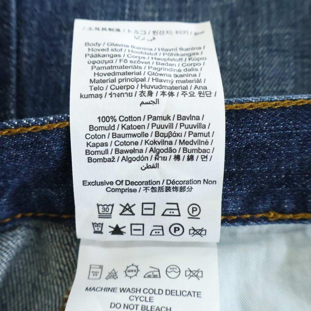MARC JACOBS(マークジェイコブス) NAVY BLUE DENIM SKIRT バイカラー ジップアップ デニムスカート インディゴ レディース 2F5RSK050D02-480