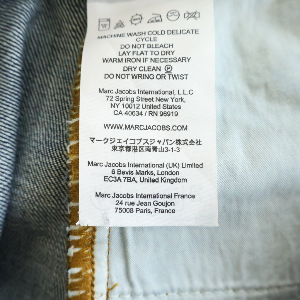 MARC JACOBS(マークジェイコブス) NAVY BLUE DENIM SKIRT バイカラー ジップアップ デニムスカート インディゴ レディース 2F5RSK050D02-480