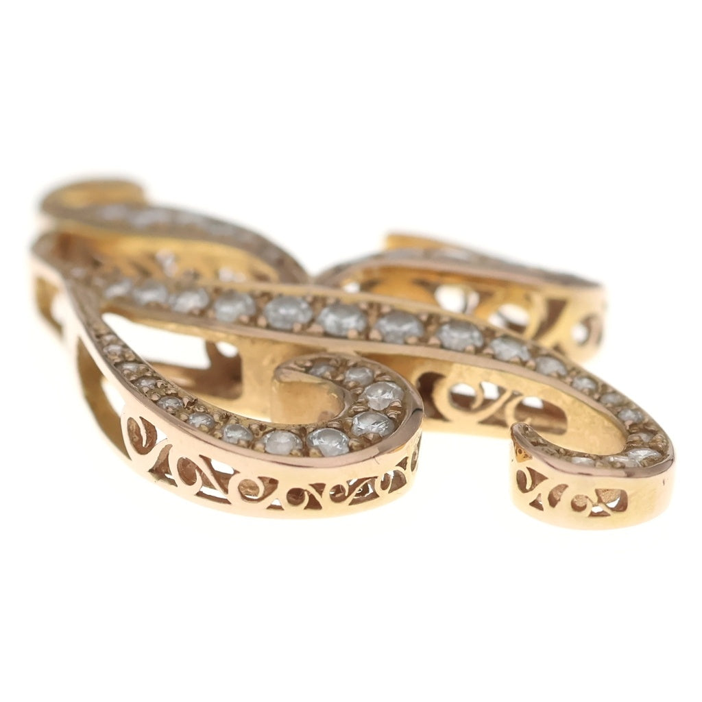 YUKIZAKI(ユキザキ) ALPHA アルファ イニシャルペンダントトップ K ダイヤ K18/YG 1.16ct 10.0g ゴールド