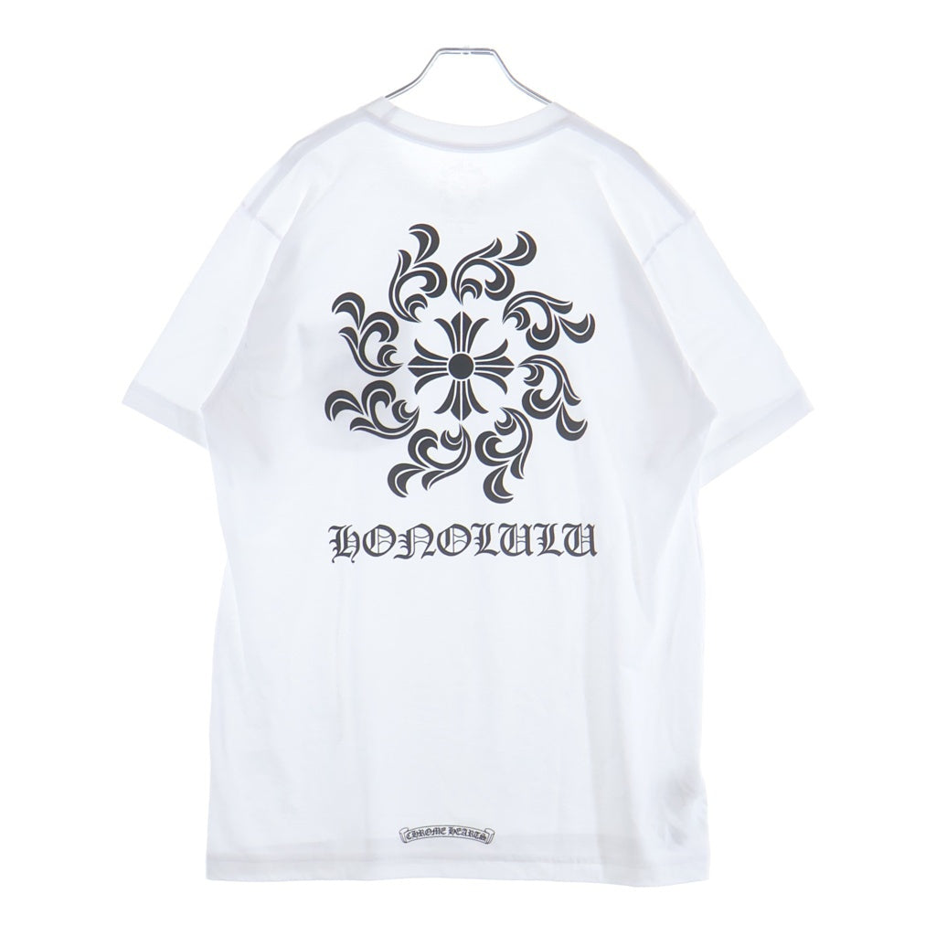 CHROME HEARTS(クロムハーツ) CH T-SHRT LTD ホノルル限定 CHプラスプリント クルーネック半袖Tシャツ カットソー ホワイト