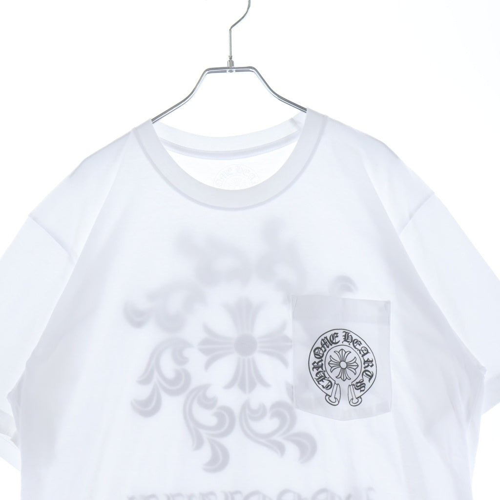 CHROME HEARTS(クロムハーツ) CH T-SHRT LTD ホノルル限定 CHプラスプリント クルーネック半袖Tシャツ カットソー ホワイト