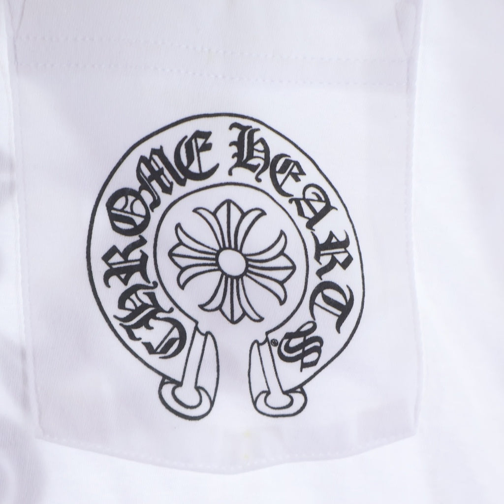CHROME HEARTS(クロムハーツ) CH T-SHRT LTD ホノルル限定 CHプラスプリント クルーネック半袖Tシャツ カットソー ホワイト