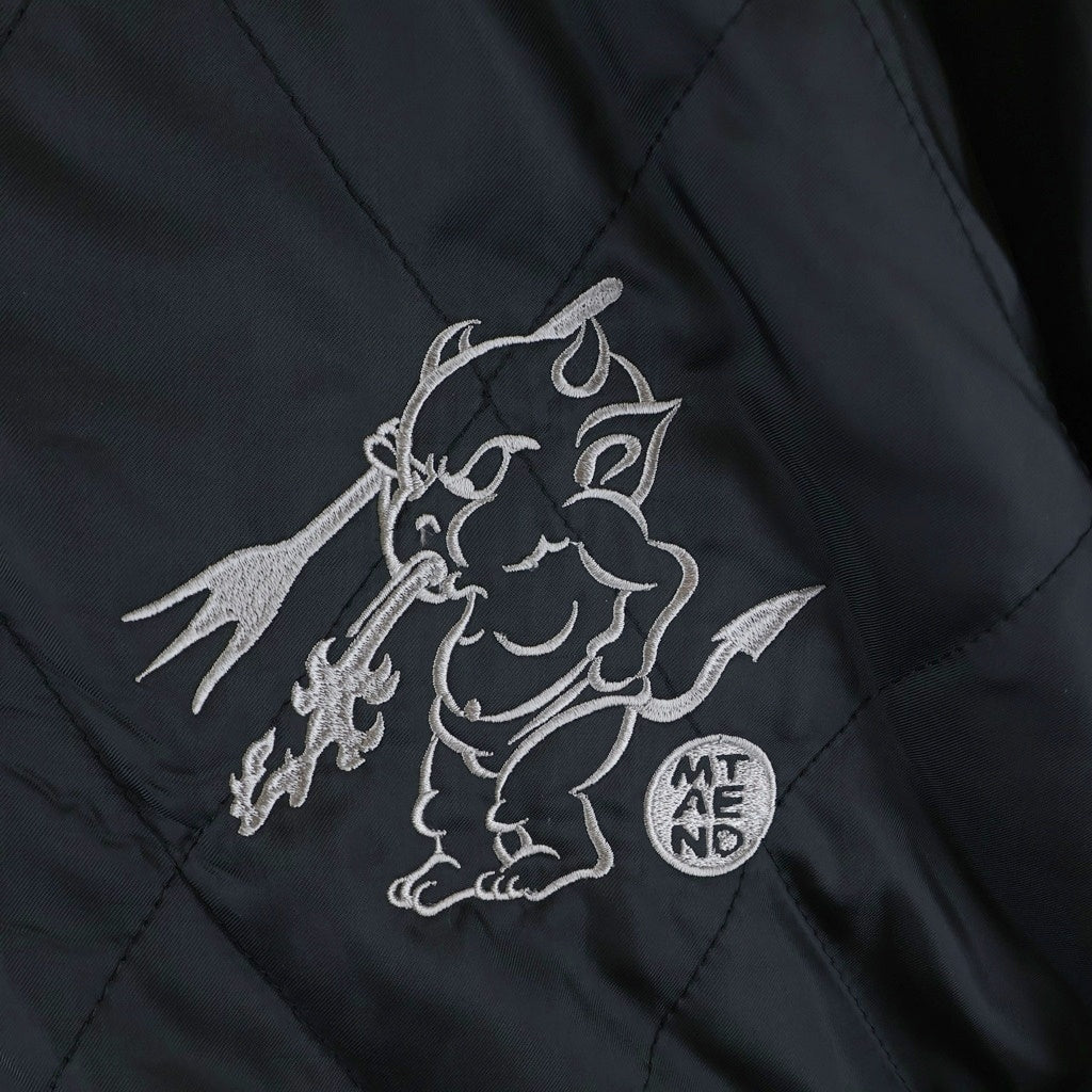 TEDMAN TED COMPANY(テッドマン テッドカンパニー) Reversible varsity jacket デビル刺繍入り リバーシブル バーシティジャケット ブラック/ブルー