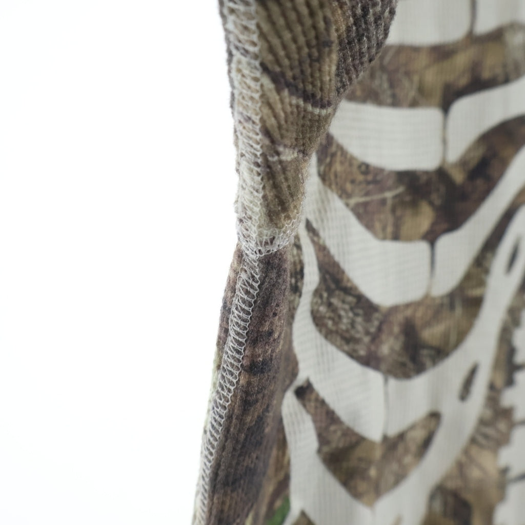 SUPREME(シュプリーム) 24SS ×Hanes Bones Thermal Crew Camo ヘインズ ボーンズ サーマル 長袖シャツ クルーネック カットソー カーキ
