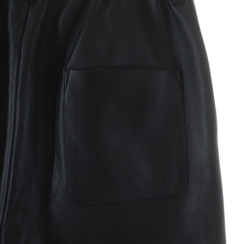Stein(シュタイン) 25AW SHEEP LEATHER EASY TROUSERS シープスキン レザー イージートラウザーズ パンツ ブラック ST.1221