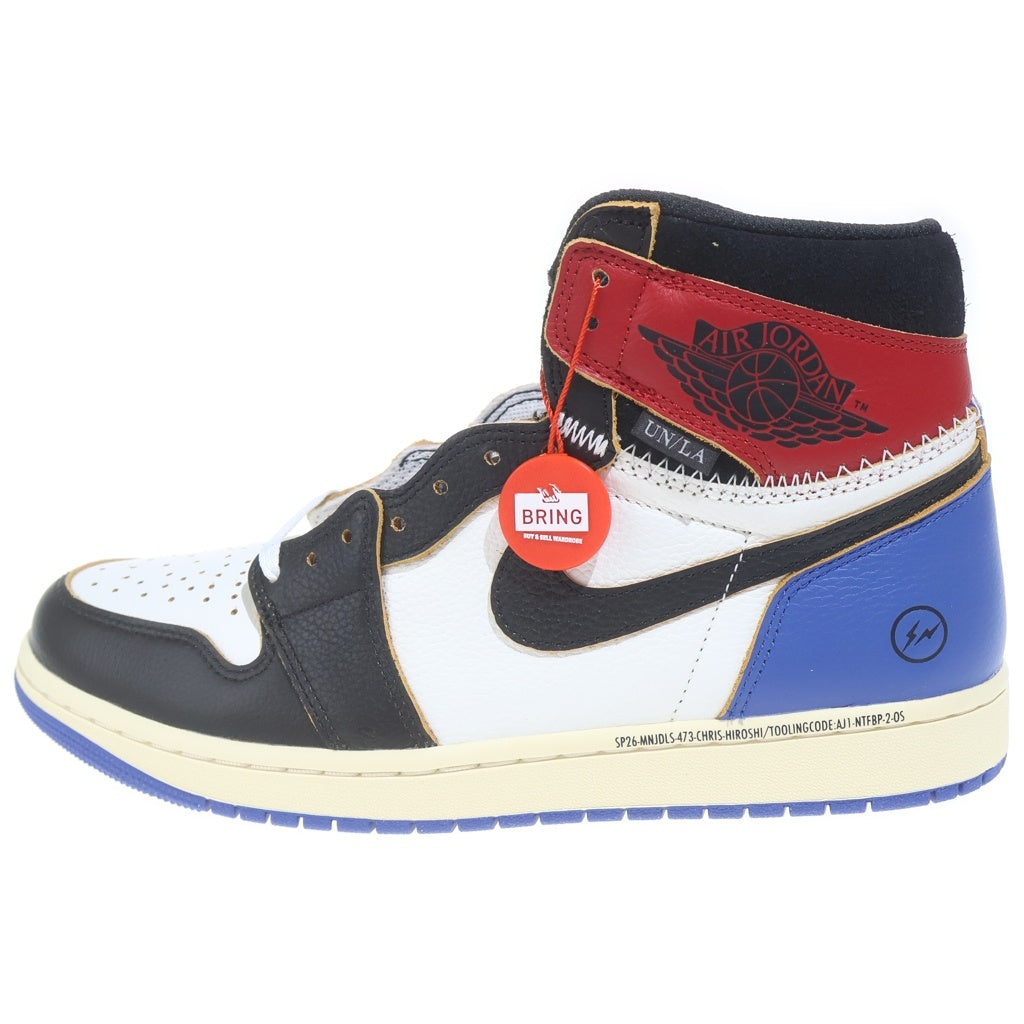 NIKE(ナイキ) ×FRAGMENT DESIGN ×UNION AIR JORDAN 1 RETRO HIGH OG SP フラグメントデザイン ユニオン エアジョーダン1 レトロ ハイカットスニーカー US10/28cm IO7847-002