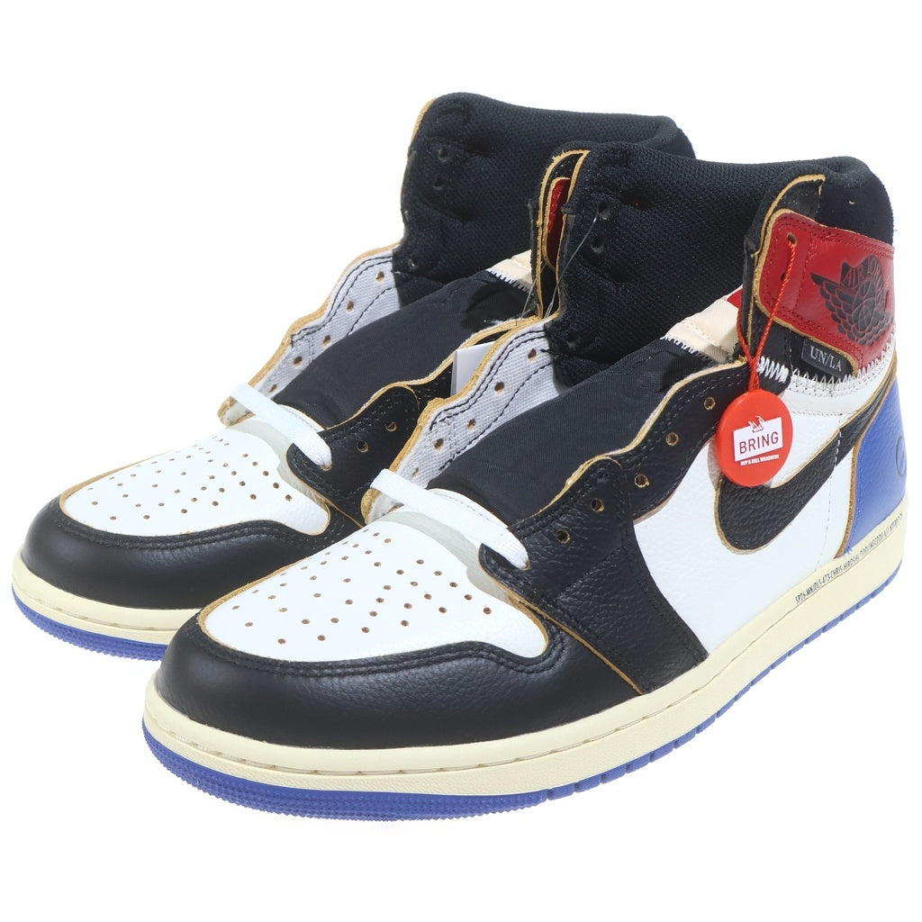 NIKE(ナイキ) ×FRAGMENT DESIGN ×UNION AIR JORDAN 1 RETRO HIGH OG SP フラグメントデザイン ユニオン エアジョーダン1 レトロ ハイカットスニーカー US10/28cm IO7847-002