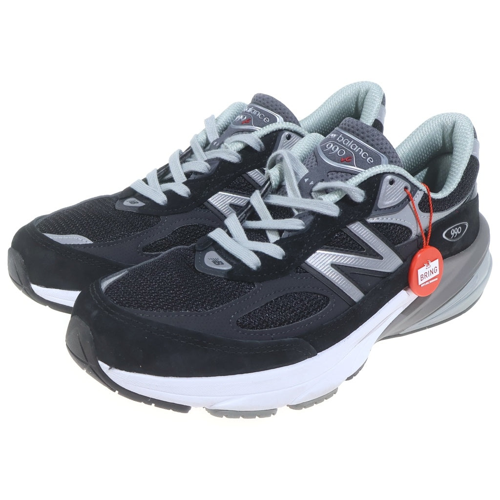 New Balance(ニューバランス) 990V6 Heel NB Logo M990BK6 ヒールロゴ ローカットスニーカー シューズ ブラック US8.5/26.5cm