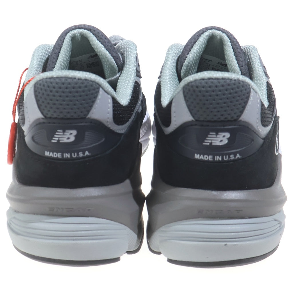 New Balance(ニューバランス) 990V6 Heel NB Logo M990BK6 ヒールロゴ ローカットスニーカー シューズ ブラック US8.5/26.5cm