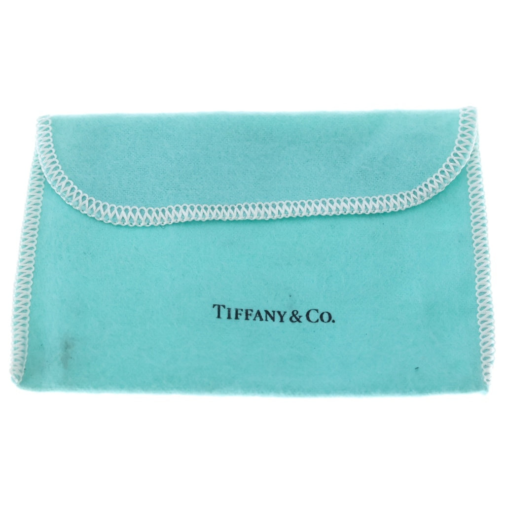 TIFFANY & Co.(ティファニー) Card Case ワンポイントロゴ レザー カードケース ダークグレー
