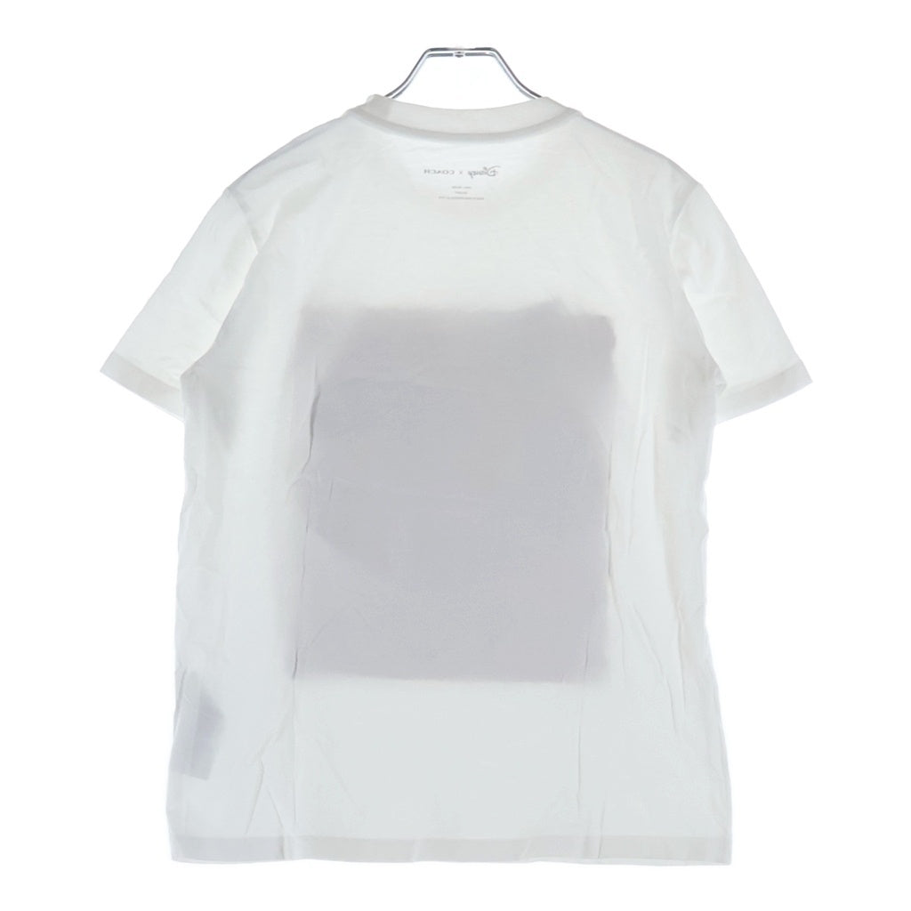 COACH(コーチ) ×DISNEY シグネチャーロゴ ワッペン クルーネック 半袖Tシャツ カットソー ホワイト 3233