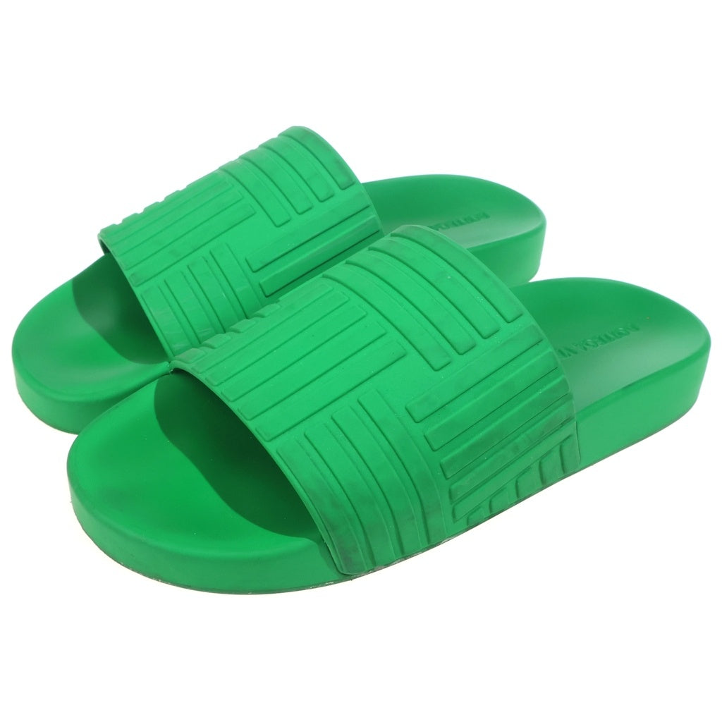 BOTTEGA VENETA(ボッテガヴェネタ) Slider Sandal Rubber Carpet ラバー シャワーサンダル グリーン 690039 V1O60