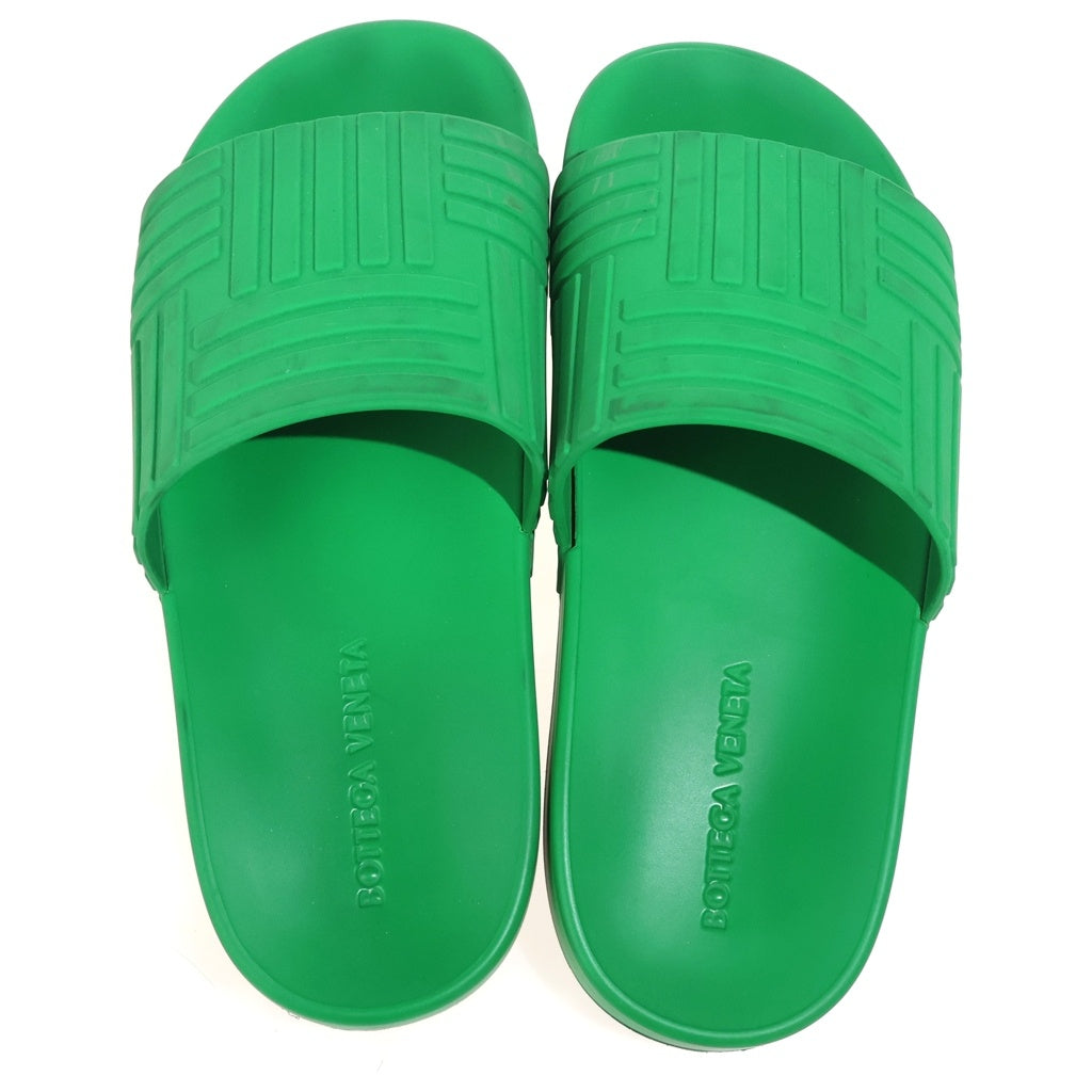 BOTTEGA VENETA(ボッテガヴェネタ) Slider Sandal Rubber Carpet ラバー シャワーサンダル グリーン 690039 V1O60