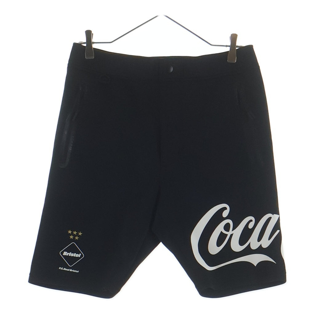 F.C.R.B./F.C.Real Bristol/FCRB(エフシーアールビー/エフシーレアルブリストル) 20SS COCA-COLA PDK SHORTS コカコーラ ジップフライ ショーツ ハーフパンツ ブラック FCRB-200014