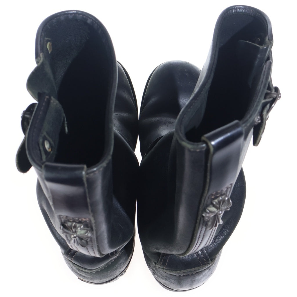 CHROME HEARTS(クロムハーツ) ×WESCO BOSS ウエスコ ボス CHクロス ガンスリンガー レザーエンジニアブーツ ブラック