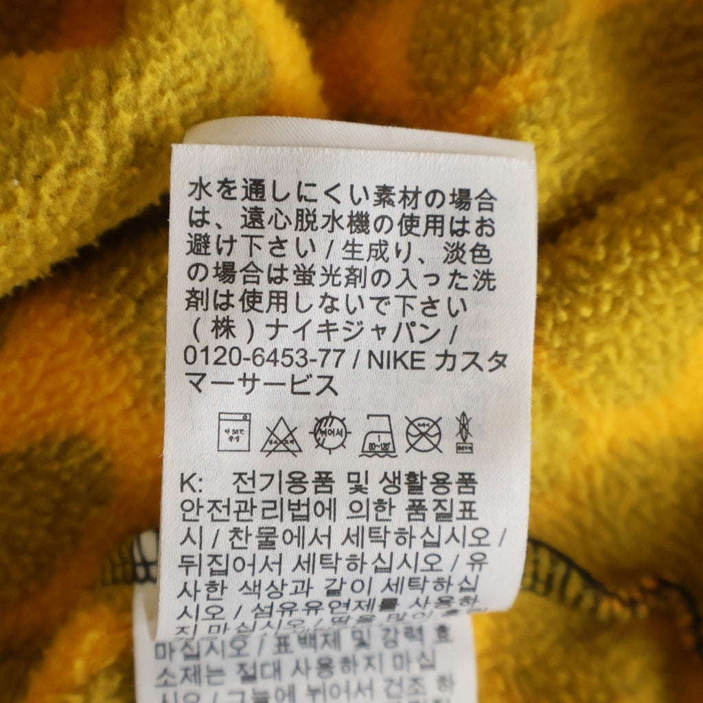 NIKE(ナイキ) Therma FIT Hooded Fitness Pullover 総柄 フーディー プルオーバー スウェットパーカー オレンジ FN3324-717