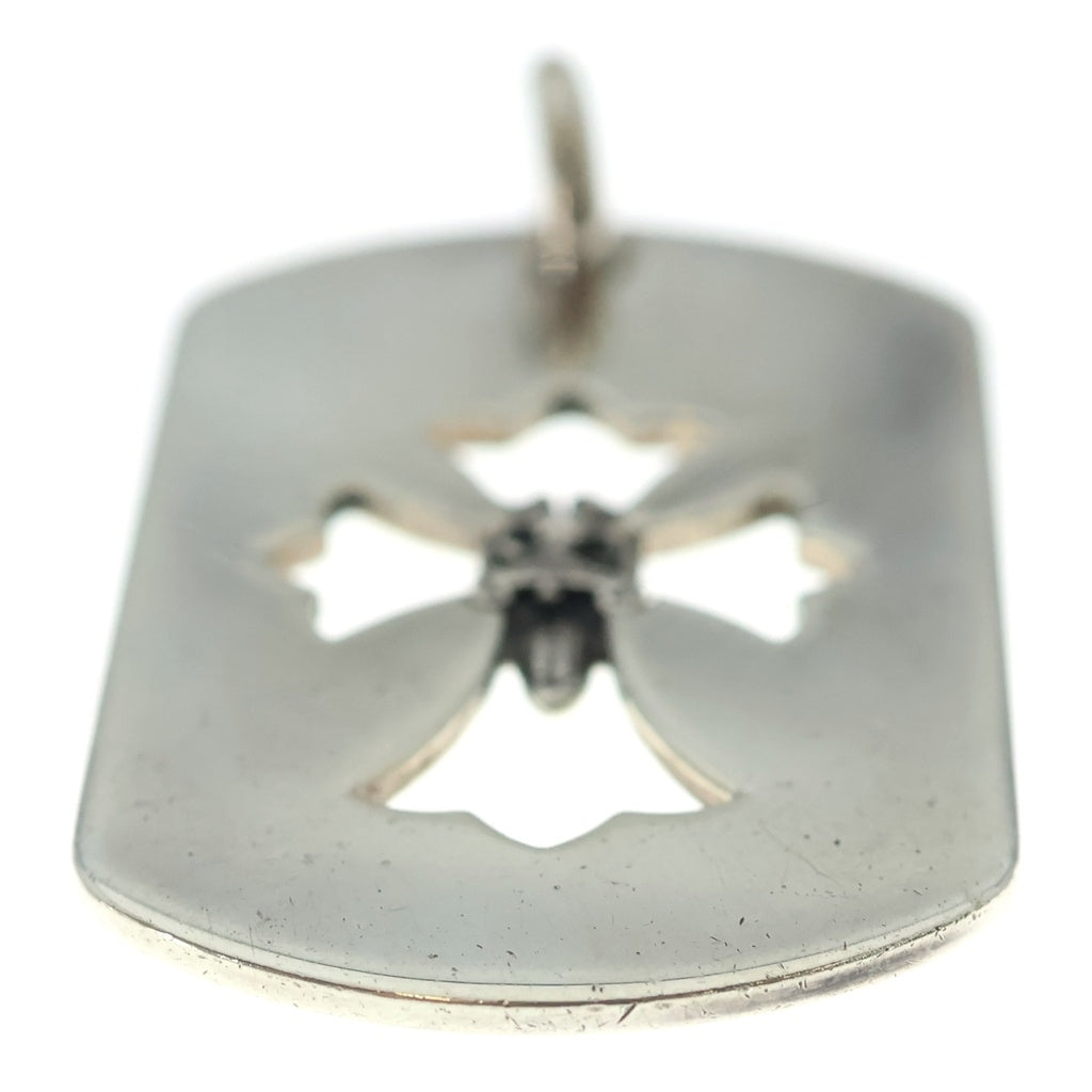 CHROME HEARTS(クロムハーツ) D TAG LRG DAGGER ダガーカットアウトドッグタグ ラージ ドッグタグ ネックレストップ シルバー