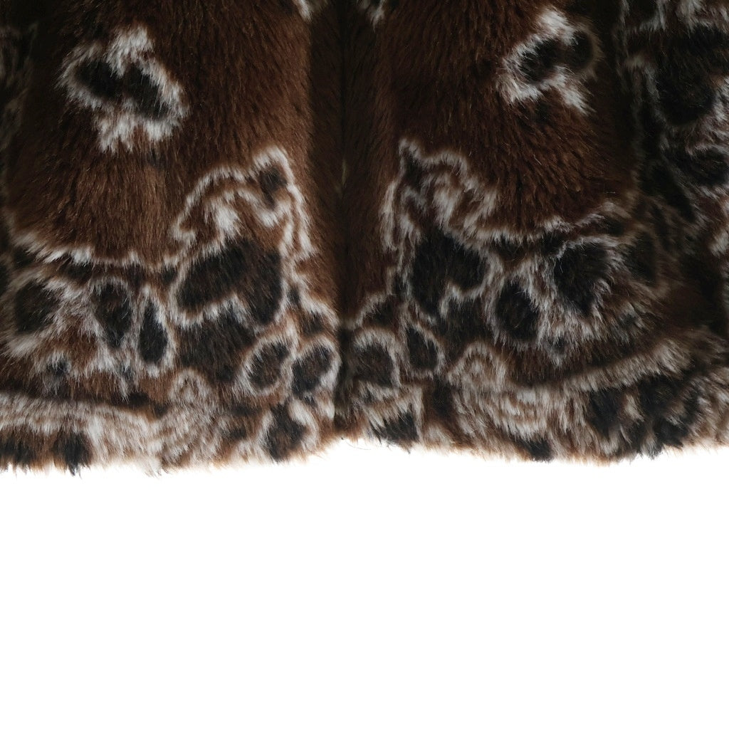 SUPREME(シュプリーム) 21SS Bandana Faux Fur Bomber Jacket 総柄 バンダナ ファー ボンバージャケット ブラウン
